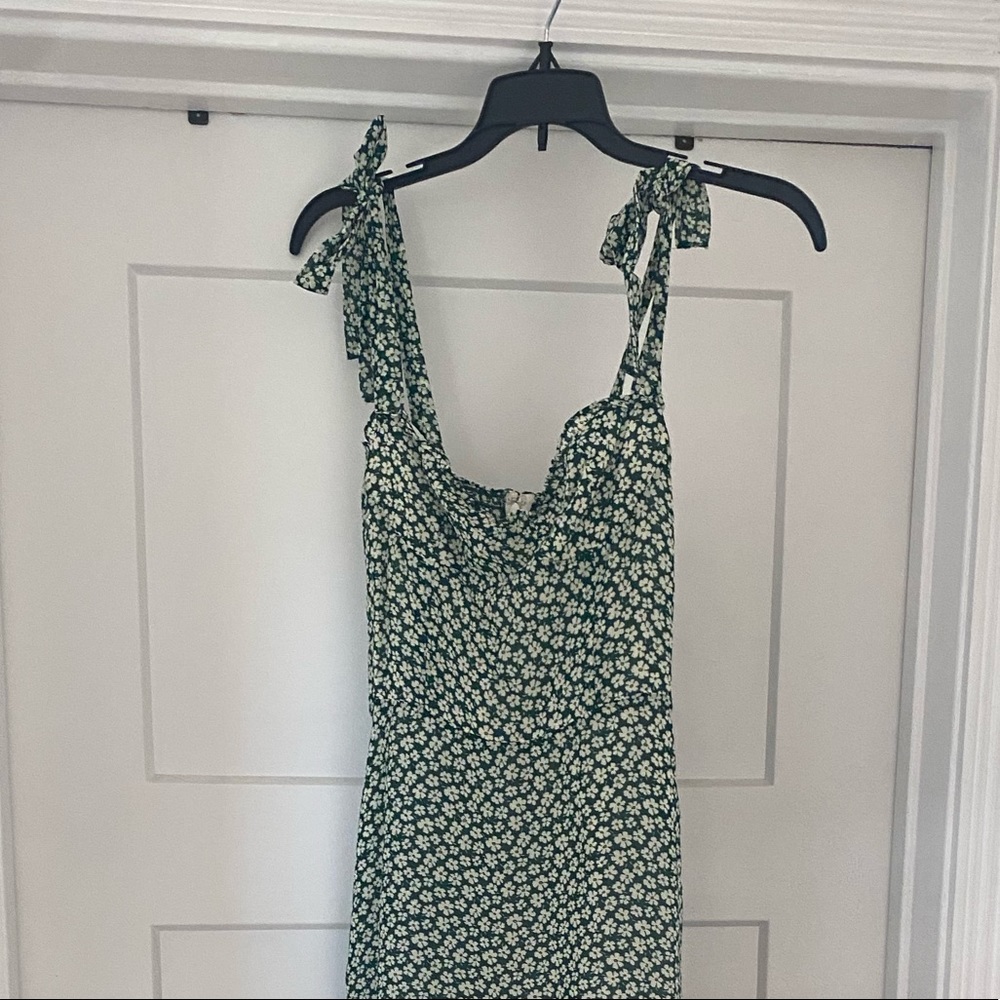 Green reformation midi dress